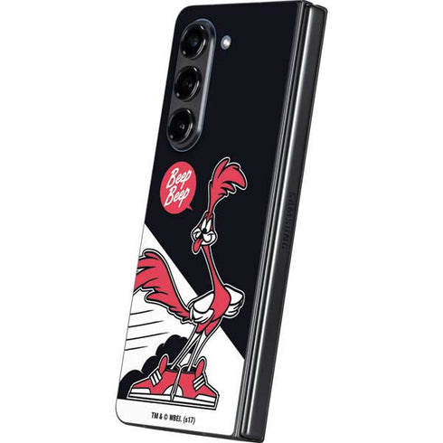 Looney Tunes Retro Road Runner Galaxy Z Fold5 5G Skin